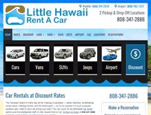 Tablet Screenshot of littlehawaiirentals.com